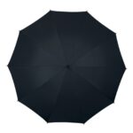 Stor klassisk stormparaply i sort fra toppen