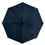 Klassisk paraply i navy set fra siden