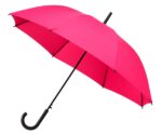 Klassisk paraply i pink set fra siden