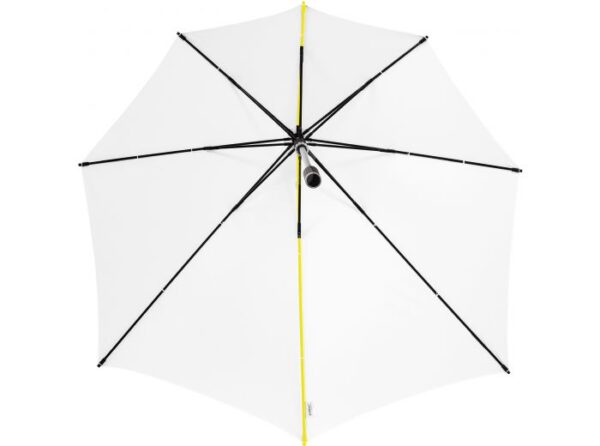 storm fighter paraply i hvid set fra bunden