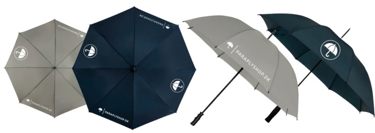 Paraplyer med tryk eller logo
