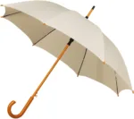 FALCONETTI® Klassisk paraply med træskaft i creme