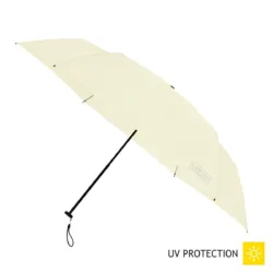 Super letvægt UV 50 mini paraply i creme