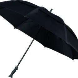 FALCONE Stormparaply med ventilation i sort