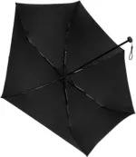 MINIMAX Super letvægt rejse paraply i sort - set nedefra